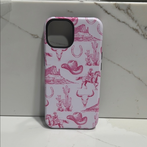 Amazon Other - Pink Western-Themed Phone Case